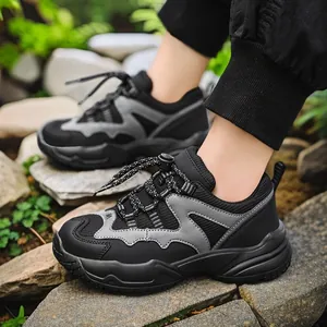 Scarpe Sportive Traspiranti in Maglia per Bambini Suola Spessa Sneakers Dad Ammortizzate Casual Outdoor per Ragazzi Ragazze