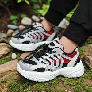 Ademende dad shoes voor kinderen met dikke zool voor herfstige outdoor sporten