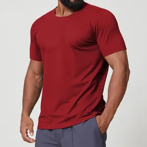 Men's Quick Dry Sport T-Shirt Round Neck Short Sleeve Breathable Athletic Top Moisture Wicking Running Hiking Gym Training Tee