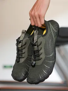 Zapatos de agua antideslizantes profesionales para nadar y la playa, color verde oliva