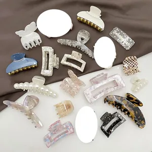 Acetate Haarklammer Schmetterling Blume Geometrische Haargreifer Starker Halt Französischer Stil Haarschmuck Für Frauen Mädchen