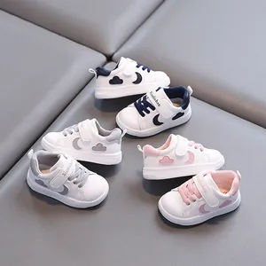Toddler Baby Walking Shoes Soft Sole Sneakers Non-slip Waterproof PU Leather Shoes For Boys Girls Casual First Walkers
