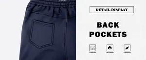 Primer plano del bolsillo trasero de un pantalón cargo deportivo para hombre