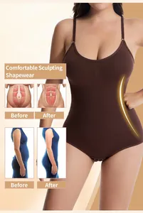 Seamless sculpting bodysuit for postpartum belly control and hip lifting