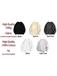 T-shirts à manches longues pour hommes en 100% coton 200g en plusieurs couleurs, coupe ample