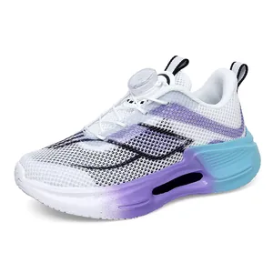 Breathable men's running shoes with carbon plate and soft popcorn sole for training