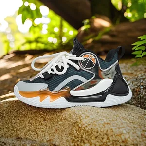 Trendige Basketball-Sneaker für Jungen mit atmungsaktivem Mesh und rutschfester Sohle