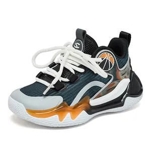 Trendige Basketballschuhe für Jungen mit atmungsaktivem Mesh und rutschfester Sohle