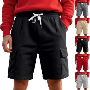 Herren Cargo-Shorts mit Kordelzug und mehreren Taschen in verschiedenen Farben
