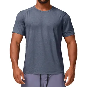 Camiseta deportiva profesional para hombre de secado rápido en gris vigoré