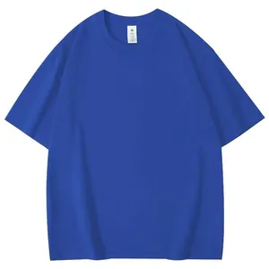 Premium koningsblauw 240g katoenen T-shirt met korte mouwen en ronde hals.