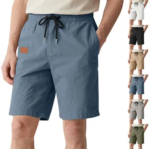 Short de plage d'été respirant pour hommes avec cordon de serrage et plusieurs couleurs