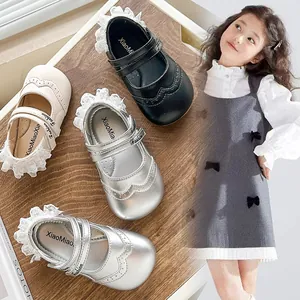 Chaussures Mary Jane Bébé Fille Style Princesse Dentelle Cuir PU Semelle Souple Marche Automne 2025 Nouveau
