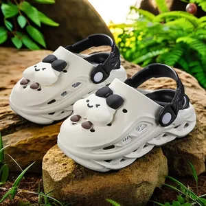 Kids Cartoon Clogs Summer Garden Shoes EVA Lightweight Waterproof Non-Slip Beach Sandals For Boys Girls Cute Outdoor Slippers