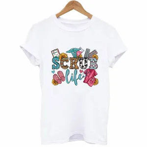 Scrub Life medical themed heat transfer decal for nurse and doctor DIY T-shirt decor
