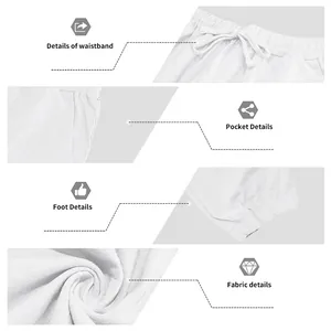 Close-up details of white linen pants featuring waistband, pocket, and fabric texture