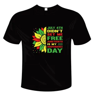Bunter Juneteenth Unabhängigkeitstag Sonnenblume Wärmeübertragungs-Aufkleber für T-Shirt-Design