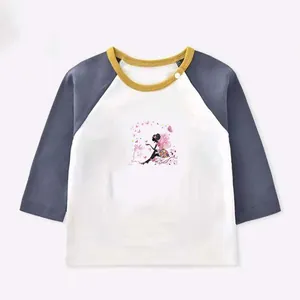 Cute fairy heat transfer sticker for girl's apparel with pink butterfly decorative motifs