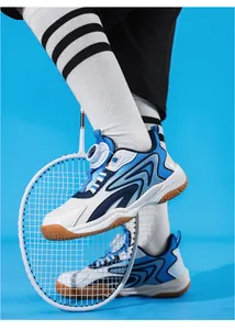 Chaussures de badminton professionnelles pour enfants avec système de serrage rotatif
