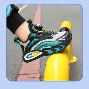 Atmungsaktive Kinder Sportschuhe mit praktischem Drehverschluss für Jungen Laufschuhe