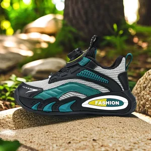 Atmungsaktive Mesh-Sportschuhe für Jungen mit Drehverschluss für Frühling/Herbst