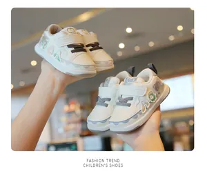 Close-up detail of breathable baby walking shoes with soft soles and anti-slip design