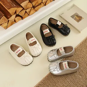 Mignon Nœud Bébé Ballerines Doux Mary Jane Chaussures Semelle Souple Princesse Fête Chaussures pour Tout-Petits Filles