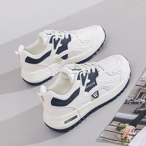 Damen Casual Dicke Sohle Dad Schuhe Atmungsaktiv Leicht Höhensteigerung Sneakers Frühlingsmode Weiche Sohle Mischfarbe Wanderschuhe