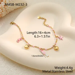 Detailaufnahme des Edelstahl-Ozean-Armbands mit Längen- und Gewichtsangaben im Fokus