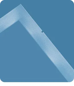 Close-up detail of thickened nylon vacuum bag with mesh texture and easy tear notch.