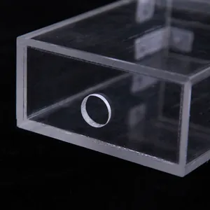 Robuste transparente Acrylform für die Formgebung von Reisziegelbeuteln mit rundem Loch