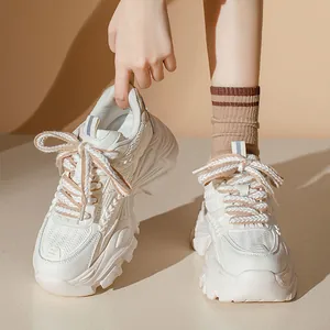 Women Chunky Sneakers Platform Dad Shoes Thick Sole Height Increasing Fashion Casual Walking Sport Shoes For Women