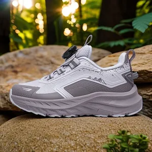 Kids Rotary Buckle Athletic Sneakers Breathable Outdoor Running Shoes Boys Girls Comfortable Lightweight Sports Shoes