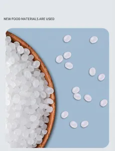 Close-up of premium food-grade raw materials for plastic sealing bags