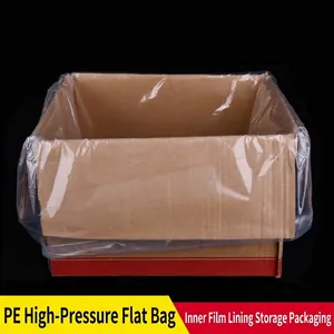 Transparent PE high-pressure flat plastic bag for carton lining and dustproof storage
