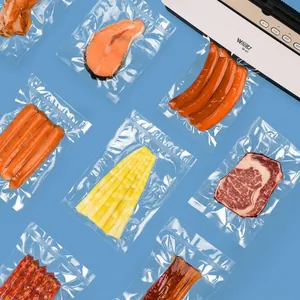 Premium textured vacuum sealer bags for food storage with embossed pattern for freshness