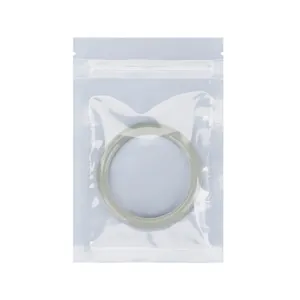 Sachet d'emballage de bijoux auto-scellant transparent givré épais de haute qualité