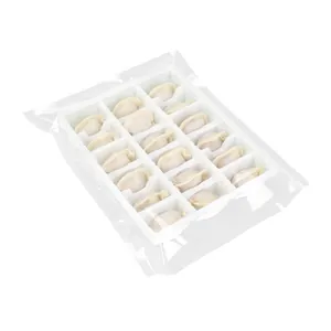 Busta professionale per sottovuoto trasparente per gnocchi surgelati con vassoio bianco