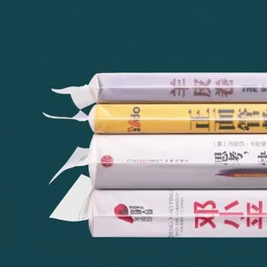 Transparent self-sealing plastic bags for book protection and dustproof storage