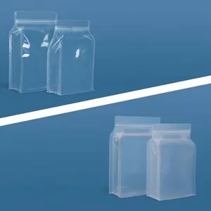 Transparente und matte achtseitig gesiegelte Standbeutel für Lebensmittel