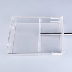 Transparente Acrylform für Reisziegel-Vakuumverpackungsbeutel mit Metallgriff