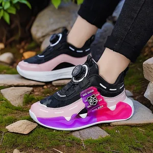 Kinder Netz Laufschuhe Mit Drehknopf Leichtgewicht Atmungsaktiv Sport Sneaker Für Jungen Und Mädchen Sportlich Lässige Schuhe