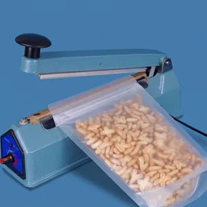 Professional heat sealer with frosted stand-up pouch for food packaging and snacks