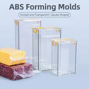 Transparent ABS Rice Brick Vacuum Packaging Mold For 500g 1kg Grain Shaping Tool Durable Household Food Sealing Brick Mold