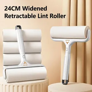 Rullo Leva Pelucchi Allargato Con Asta Telescopica Lunga Efficace Rimozione Peli Animali E Polvere Per Vestiti Mobili Strumento Pulizia