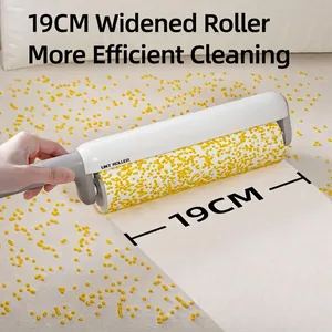 19cm wide professional lint roller for efficient hair and dust removal on beds and sofas