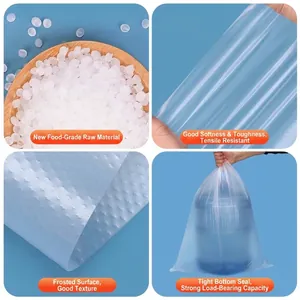 Frosted PE flat packaging bags showing material quality and high bearing strength