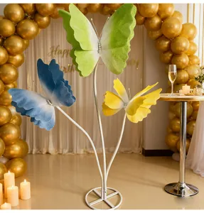 Large decorative gradient mesh butterflies for wedding or birthday party scene decoration