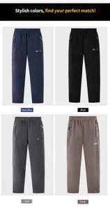 Herren Fleece-Jogginghosen in Marineblau, Schwarz, Grau und Khaki für den Winter.