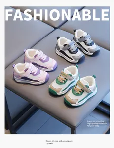 Atmungsaktive Mesh-Babyschuhe in Lila, Schwarz und Grün für Kleinkinder von 1-2 Jahren